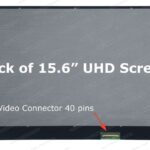 15.6" UHD LCD Screen - Matte Surface - IPS - Bottom-Right 40-Pin eDP 1.3 Connector Socket - No Mounting Bracket
