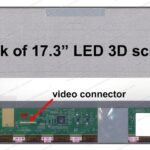 17.3" FHD LCD screen - LED backlight - 40-pin bottom-left connector - glossy surface finish