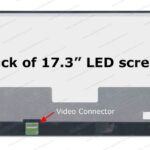 LP173WF4(SP)(D1) - 17.3" FHD screen - 30-Pin eDP Bottom-Left Connector - Matte Surface