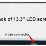 13.3" WXGA LCD Screen - Slim Profile - Bottom-Right 40-Pin Connector - LED Backlight - Glossy Surface