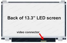 PMSCR0300.jpg 13.3" WXGA LCD Screen - Slim Profile - Bottom-Right 40-Pin Connector - LED Backlight - Glossy Surface - Image 1