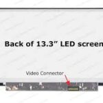 13.3" WXGA LCD Screen-30-Pin eDP Bottom-Right Connector - Slim Profile - Matte Surface - LED Backlight