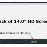 14.0" WXGA LCD Screen-Matte Surface - 30-Pin eDP Bottom-Right Connector - Top and Bottom Brackets