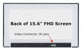 PMSCR0336.jpg 15.6" FHD LCD Screen - IPS Panel - Matte Surface - 30-Pin eDP1.2 Bottom-Right Connector - No Mounting Brackets - No Bottom Tab - Image 1