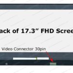 17.3" FHD LCD Screen - Matte Surface - IPS - 30-Pin eDP Bottom-Right Connector - No Mounting Brackets