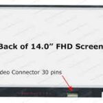 14.0" FHD LCD Screen - Matte Surface - IPS - 30-Pin eDP Bottom-Right Connector - No Mounting Brackets - 315.87m Width - socket is 103mm away from the right edge