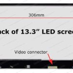 13.3" WXGA Screen - Bottom-Right 40-Pin Connector - Glossy Surface - Slim - LED Backlight