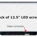 12.5" WXGA LCD Screen - Matte Surface - 30-Pin eDP Bottom-Right Cnnector - Left and Right Mounting Brackets