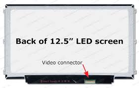 12.5" WXGA LCD Screen - Matte Surface - 30-Pin eDP Bottom-Right Cnnector - Left and Right Mounting Brackets
