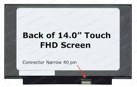 PMSCR0406.jpg 14.0" FHD LCD Screen - IPS - Matte Surface - with Built-in Touch Screen - No Mounting Brackets - 40-Pin Small Bottom-Right Connector - Image 1
