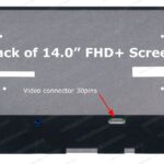 14.0" FHD+ LCD Screen - Matte Surface - 30-Pin eDP1.2 Bottom-Right Connector - No Mounting Bracket - No Bottom Tab - for Lenovo laptops