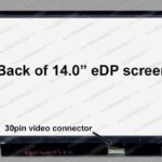 B140HAN01.7 14.0" FHD LCD Screen-30-Pin eDP Bottom-Right Connector Matte Surface - IPS Panel - Slim Profile