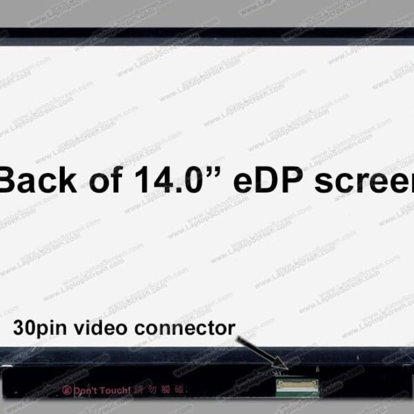 B140HAN01.7 14.0" FHD LCD Screen-30-Pin eDP Bottom-Right Connector Matte Surface - IPS Panel - Slim Profile