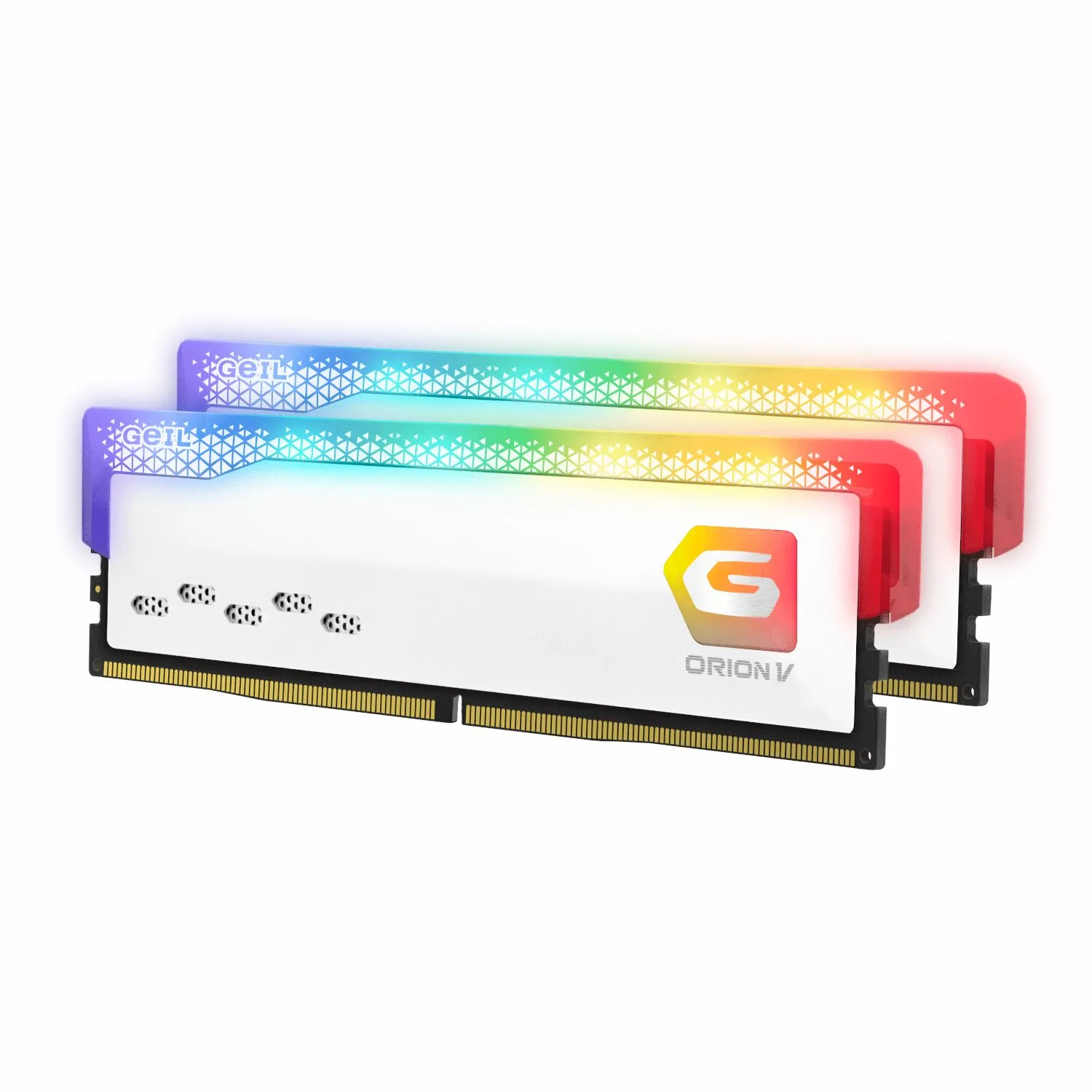GAVSW532GB6000C38BDC-wr-02.jpg GeIL Orion 32GB Kit(2x16GB) 6000MHz RGB DDR5 RAM - White - Image 1
