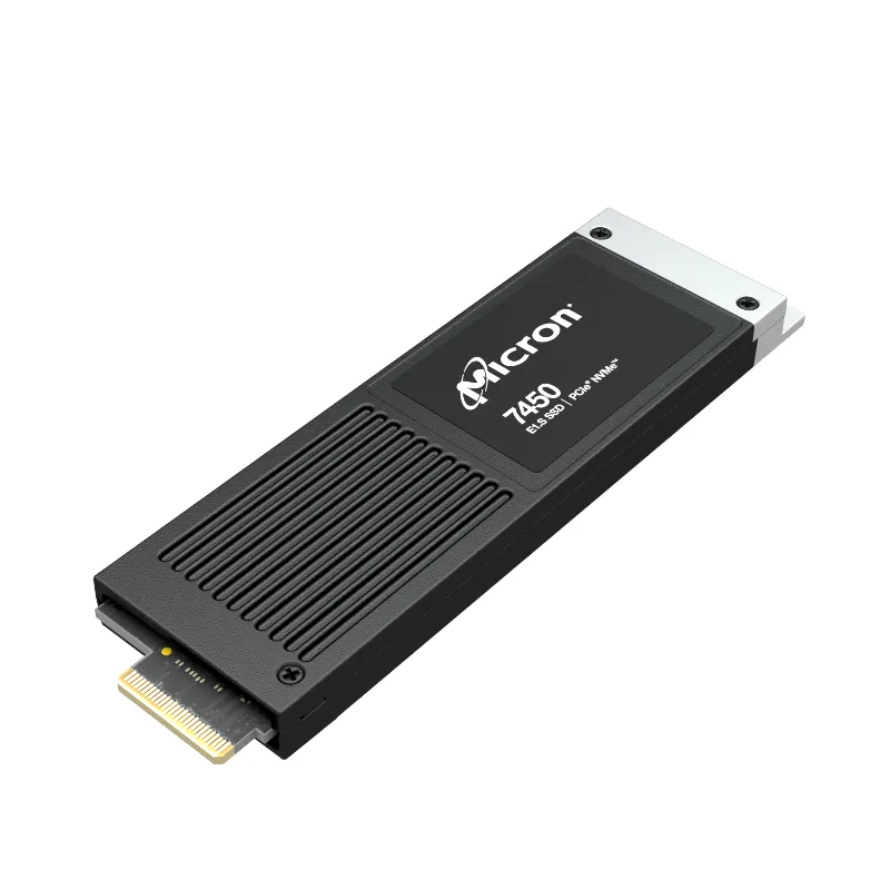 MTFDKCE7T6TFR-1BC15ABYYR_wr_01.jpeg Micron 7450 PRO 7680GB E1.S NVME SSD TCG-Opal - Image 1
