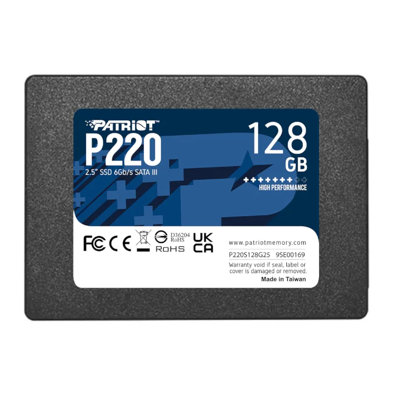 P220S128G25_wr_01.jpg Patriot P220 128GB 2.5" SSD - Image 1