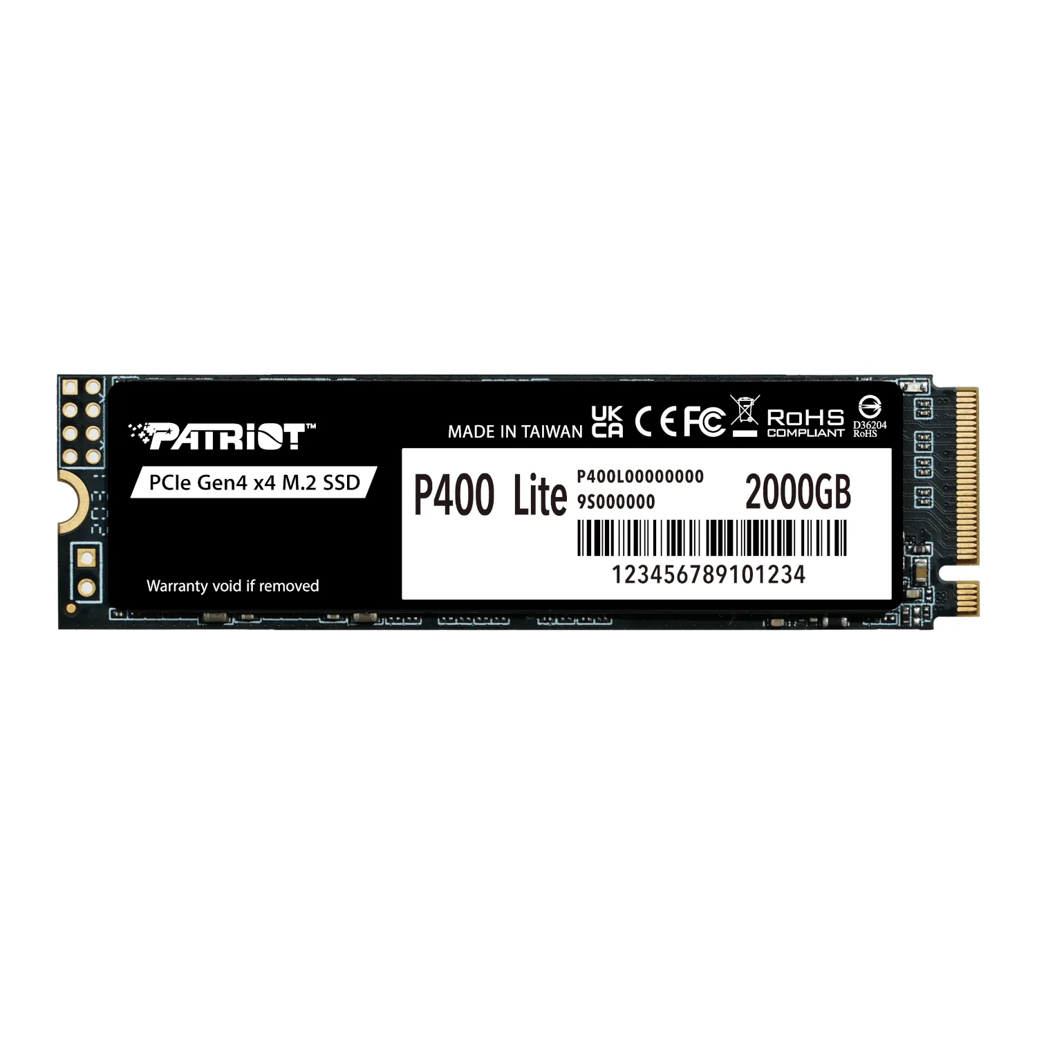 P400LP2KGM28H_Patriot-P400-Lite-2TB-M.2-PCIe-Gen-4-x4-NVMe-SSD_wr_01.jpg Patriot P400 Lite 2TB M.2 PCIe Gen 4 x4 NVMe SSD - Image 1
