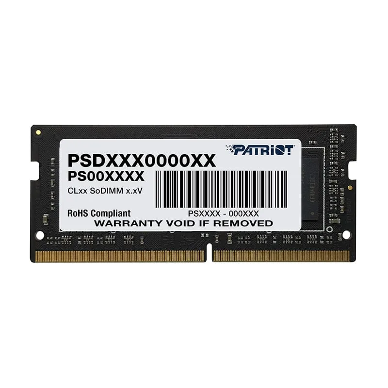 PSD48G266682S_wr_01.jpg Patriot Signature Line 8GB 2666MHz DDR4 Dual Rank SODIMM Notebook Memory - Image 1